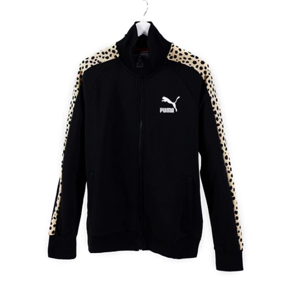 Puma Track jacket Leopard Black New With Tags